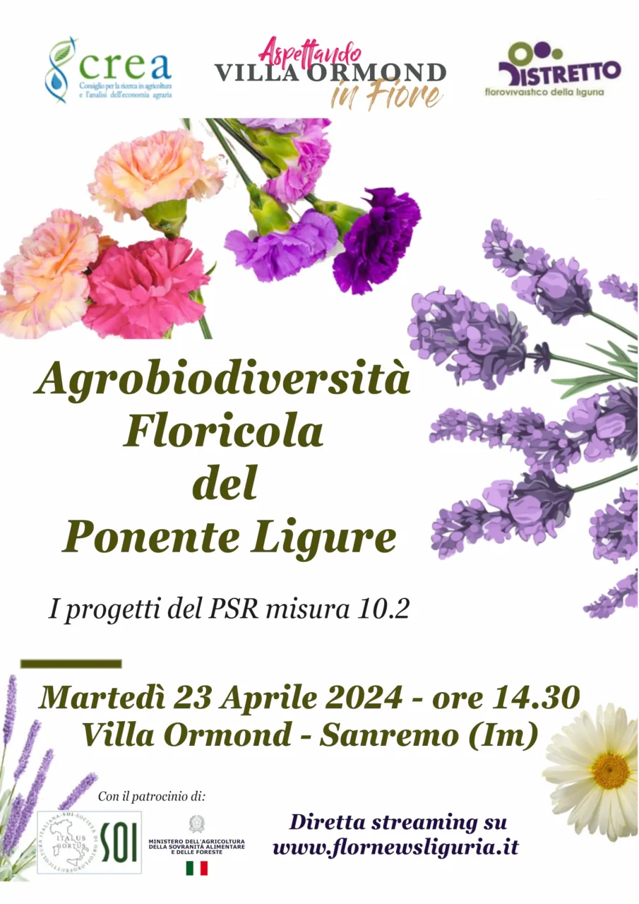 L'Agrobiodiversita Floricola del Ponente Ligure fronte